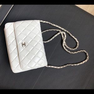 Not authentic Chanel. Excellent copy. All leather